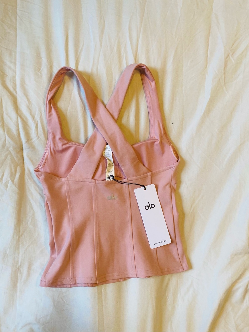 ALO Yoga Airbrush Sparks Fly Corset Tank
Size. XS. Color. Vintage pink - Picture 9 of 10